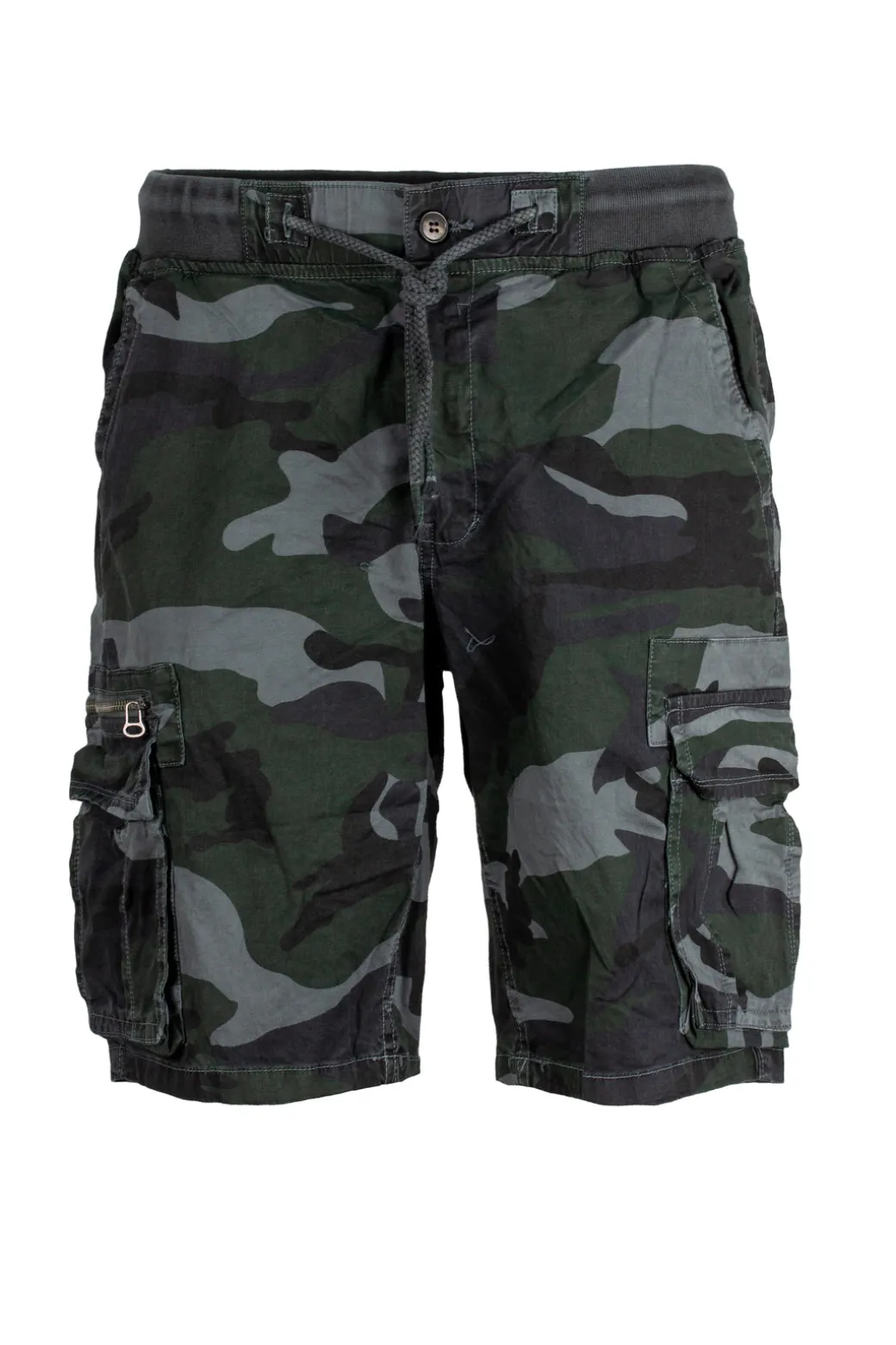 Bermuda cargo camouflage con coulisse