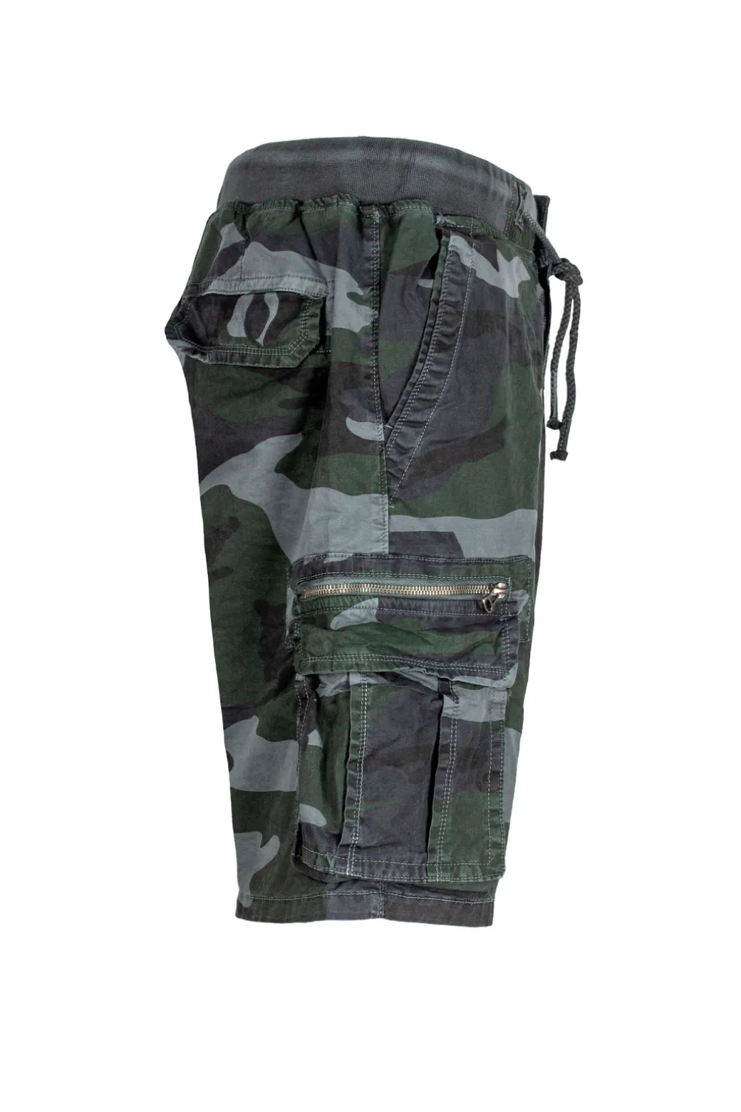 Bermuda cargo camouflage con coulisse