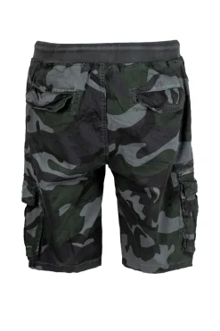 Bermuda cargo camouflage con coulisse