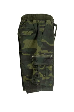 Bermuda cargo camouflage con coulisse