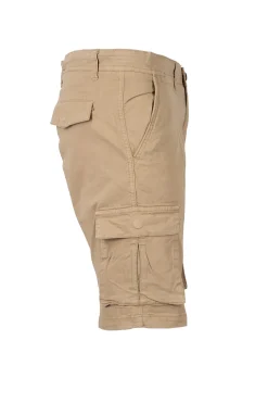 Bermuda modello cargo in cotone elasticizzato
