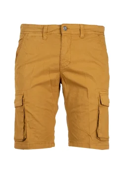 Bermuda modello cargo in cotone elasticizzato