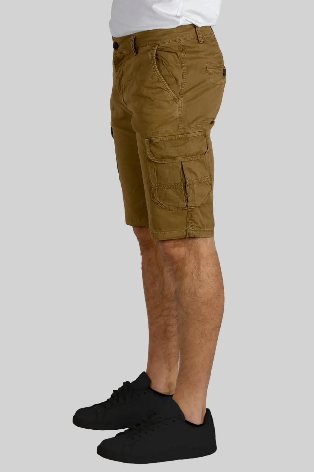 Bermuda uomo modello cargo in puro cotone