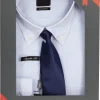 Camicia a quadri button down con cravatta in scatola regalo