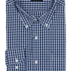 Camicia classica a righe in puro cotone con button down