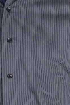 Camicia classica da uomo con righe grigie