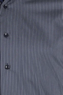 Camicia classica da uomo con righe grigie