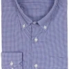 Camicia classica in cotone operato