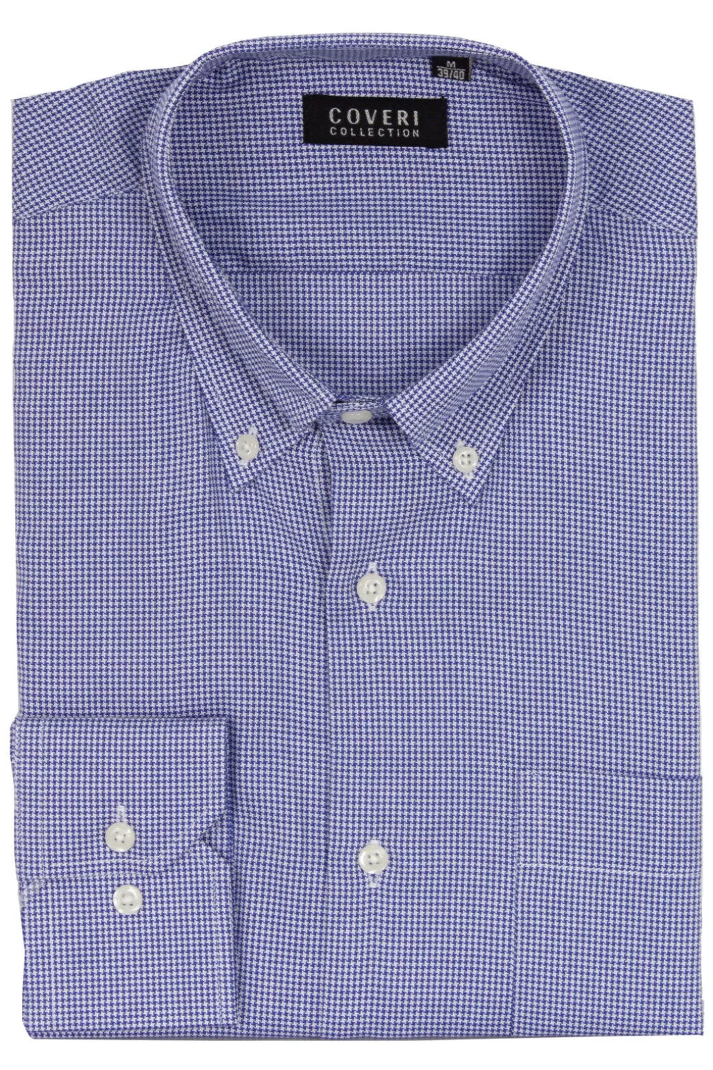 Camicia classica in cotone operato