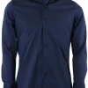 Camicia classica in cotone elasticizzato collo classico
