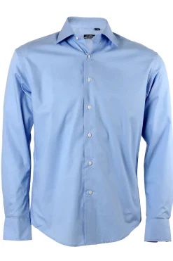 Camicia classica in cotone elasticizzato collo classico