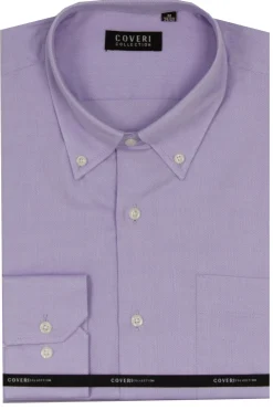 Camicia classica in cotone operato
