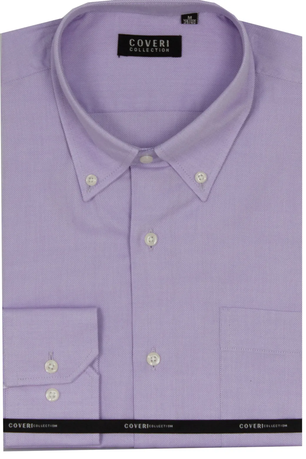 Camicia classica in cotone operato