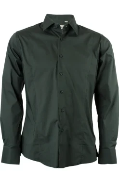 Camicia classica in cotone elasticizzato collo classico