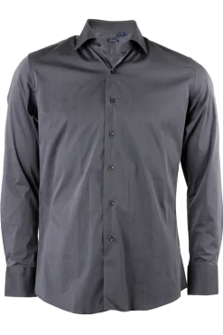 Camicia classica in cotone elasticizzato collo classico