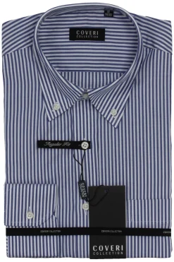 Camicia classica in puro cotone rigato