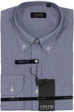 Camicia classica in puro cotone rigato