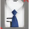 Camicia classica uomo con cravatta in scatola regalo