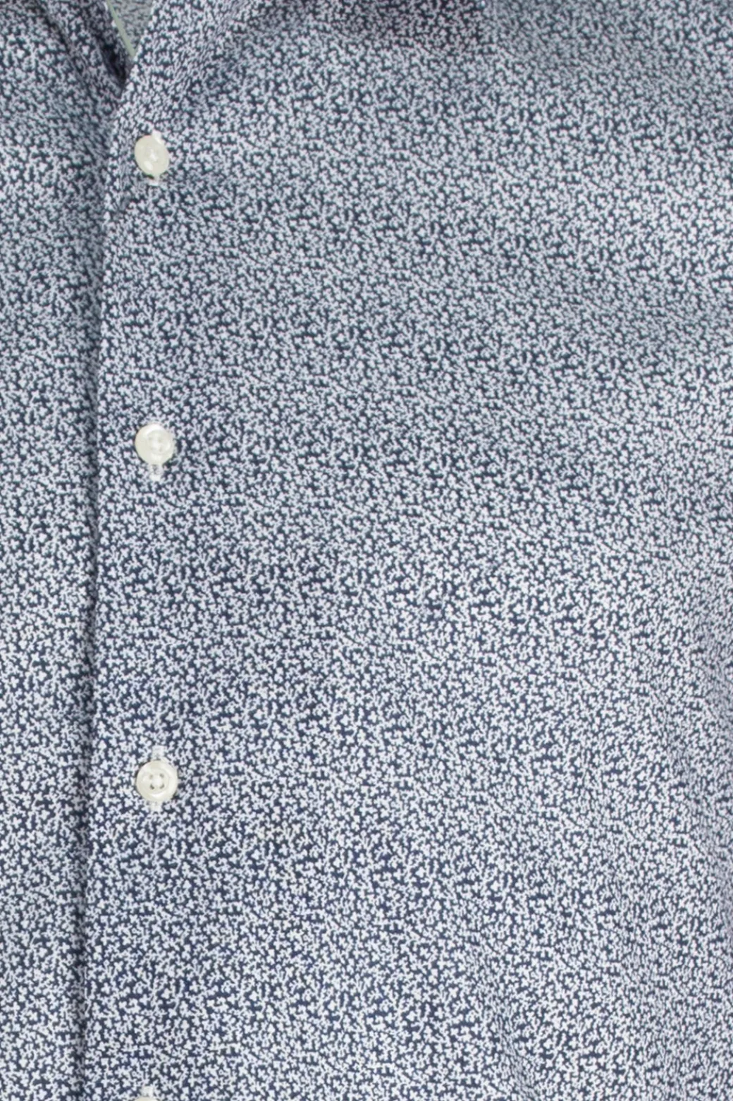 Camicia collo classico in cotone microfantasia