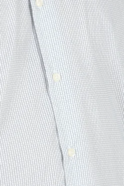 Camicia da uomo con microfantasia a contrasto