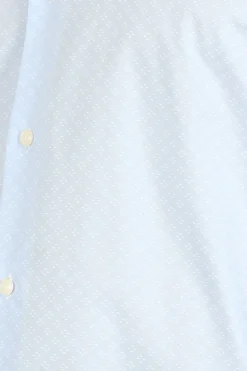 Camicia da uomo con microfantasia a contrasto