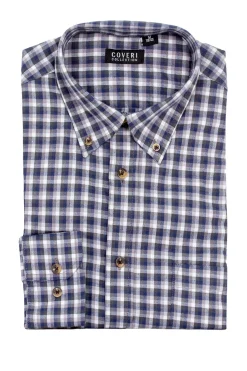 Camicia in flanella rasata a quadri