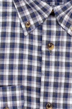 Camicia in flanella rasata a quadri