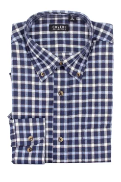 Camicia in flanella rasata a quadri