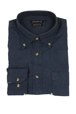 Camicia in flanella tinta unita