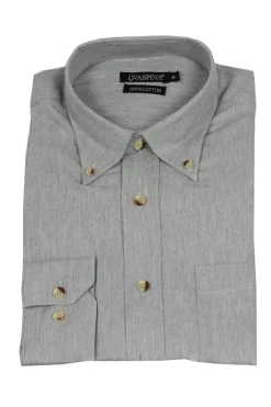 Camicia in flanella tinta unita