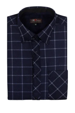 Camicia in pile fantasia a quadri