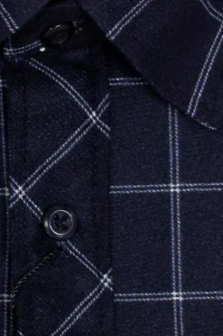 Camicia in pile fantasia a quadri