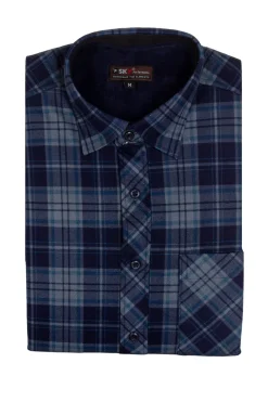 Camicia in pile fantasia a quadri