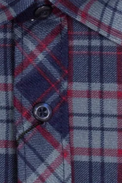 Camicia in pile fantasia a quadri
