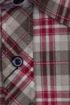 Camicia in pile fantasia a quadri