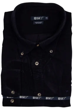 Camicia in velluto 2000 righe taglie conformate
