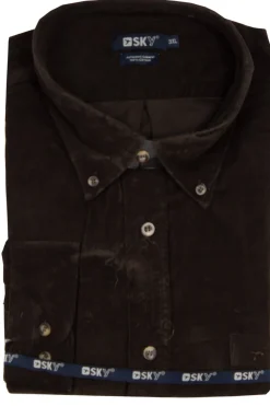 Camicia in velluto 2000 righe taglie conformate