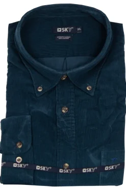 Camicia in velluto 2000 righe taglie conformate