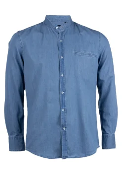 Camicia jeans coreana uomo