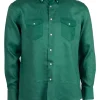 Camicia lino uomo taglia comoda button down