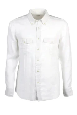 Camicia lino uomo taglia comoda button down