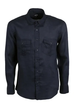 Camicia lino uomo taglia comoda button down