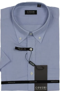 Camicia manica corta con collo button down
