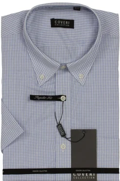 Camicia manica corta con collo button down