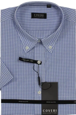 Camicia manica corta con collo button down