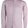 Camicia manica lunga 100% lino collo classico