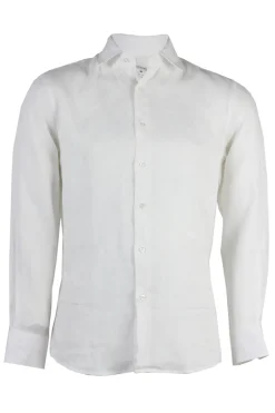 Camicia manica lunga 100% lino collo classico
