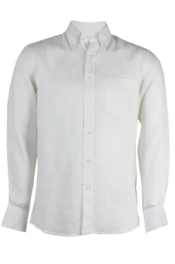 Camicia manica lunga 100% lino button down