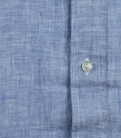 Camicia manica lunga 100% lino button down