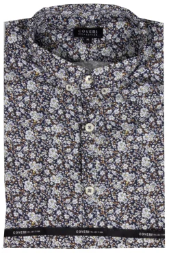 Camicia maniche corte con fantasia a fiori
